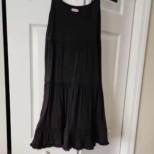 Mossimo Supply Co. Black Tiered Mini Dress